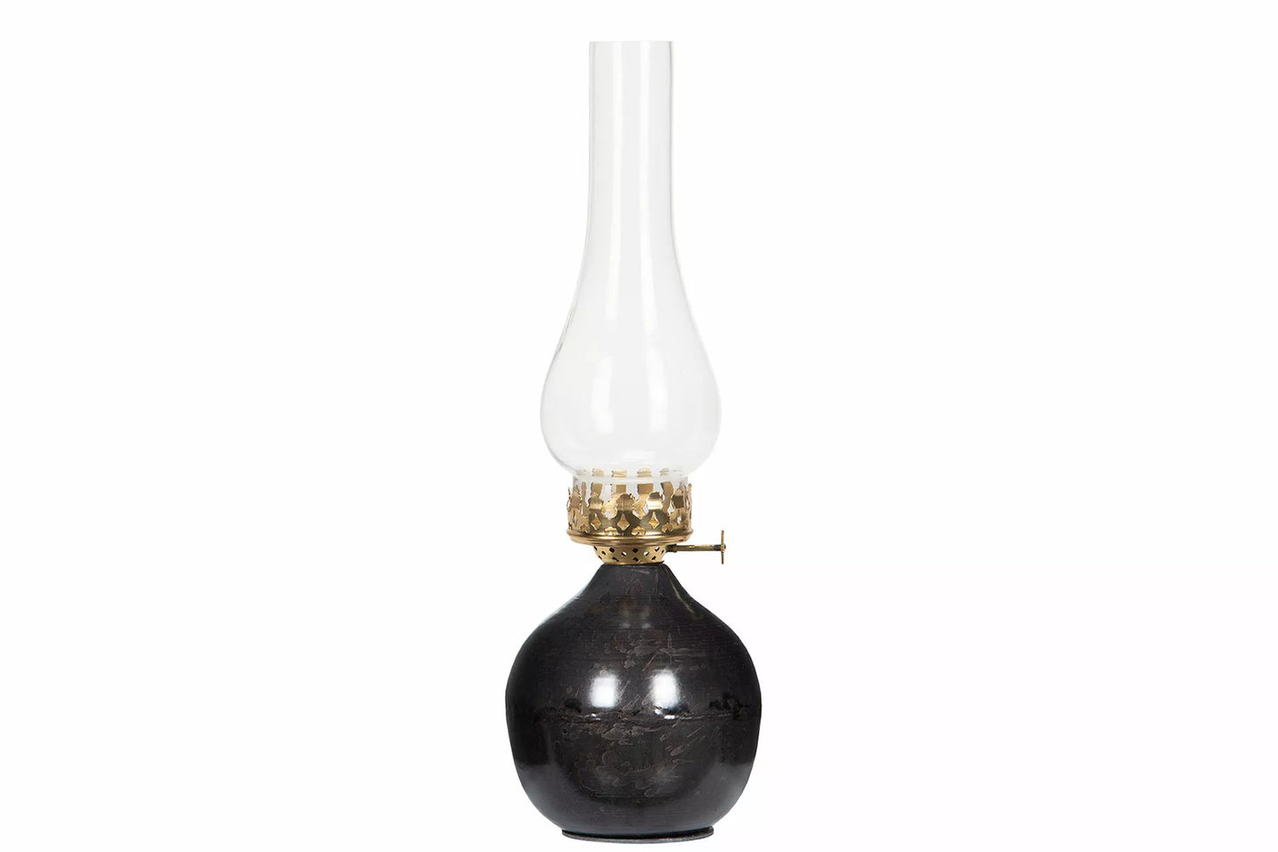 Ljuslykta Lampa till värmeljus Grå Onyx Globe Ø12x32cm