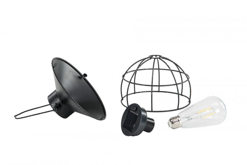 Trädgårdsbelysning Lampa Solcell Led Pinne Rund Svart Ant. 18x60cm