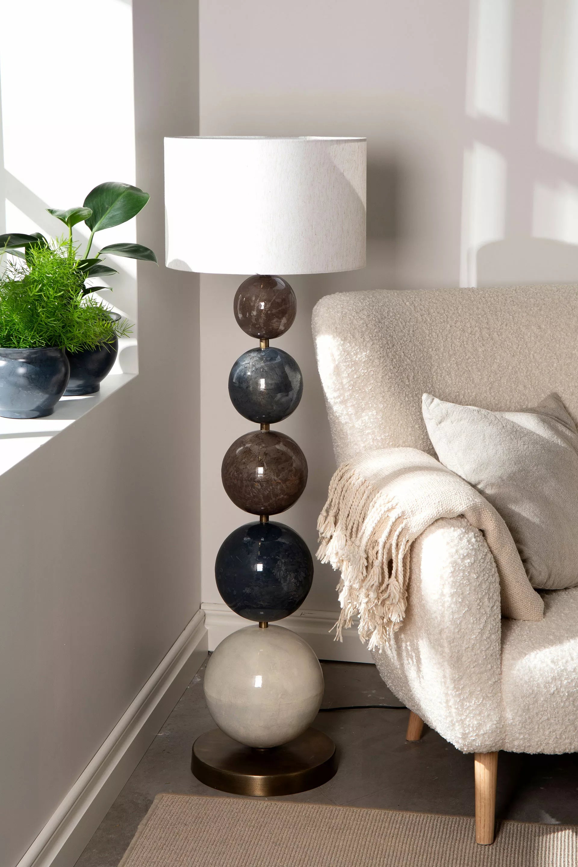 Bordslampa Lampfot Multi Stone 5 Ø30x112cm I lager: Vecka  25