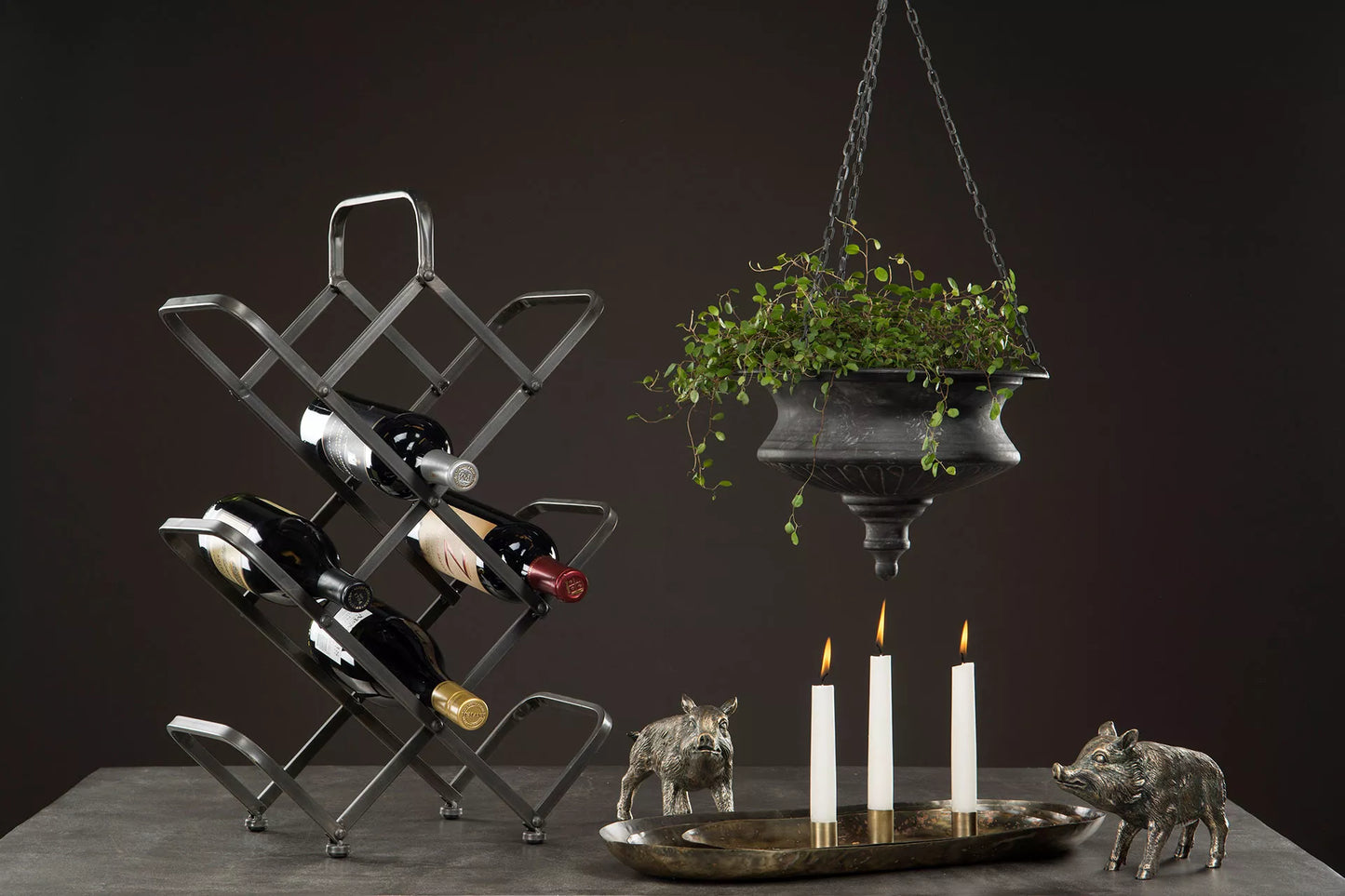 Blomkruka Ampel Atena - Hängande kruka - svart Åter i lager vecka 40