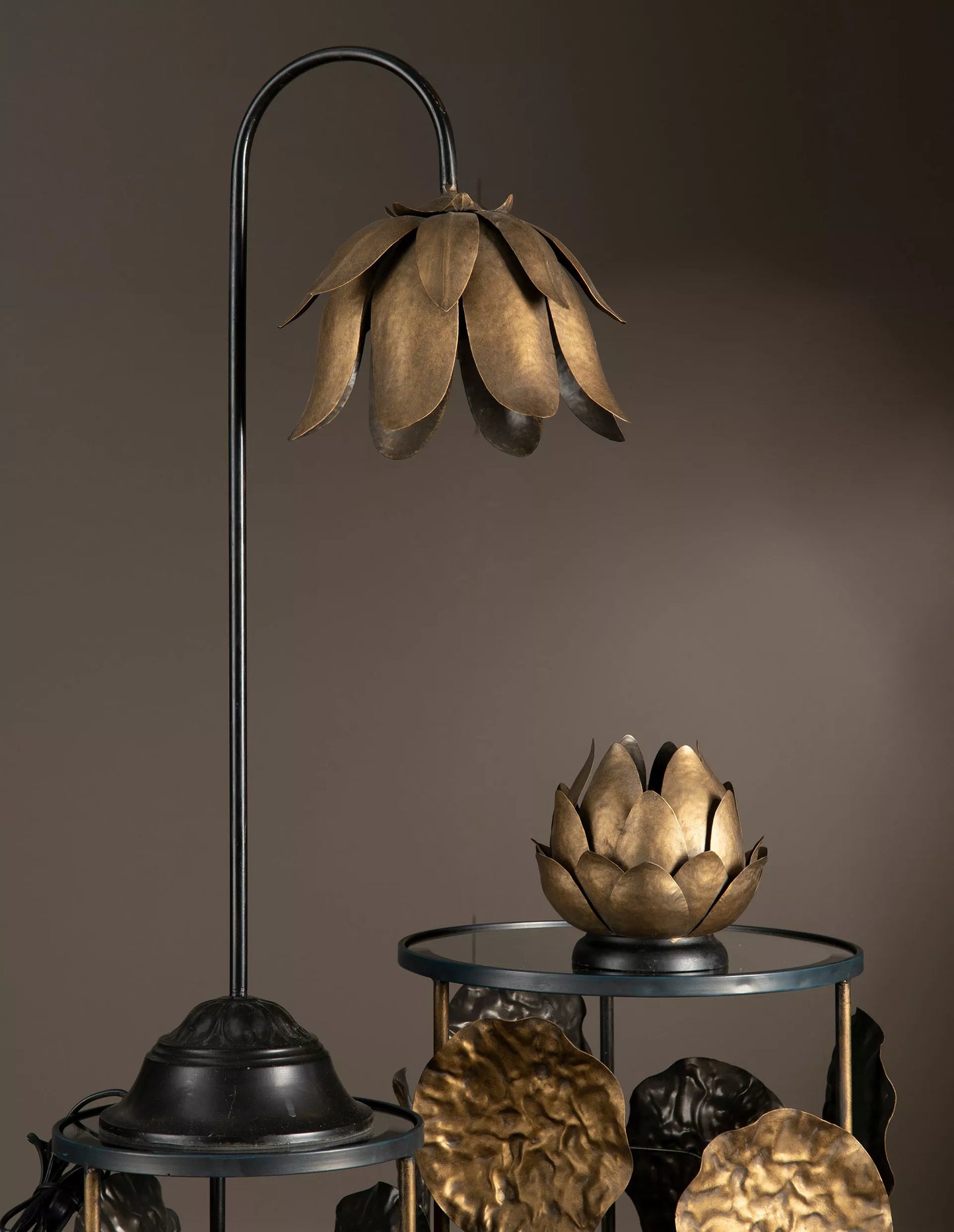 Bordslampa Näckros Svart/Mässing