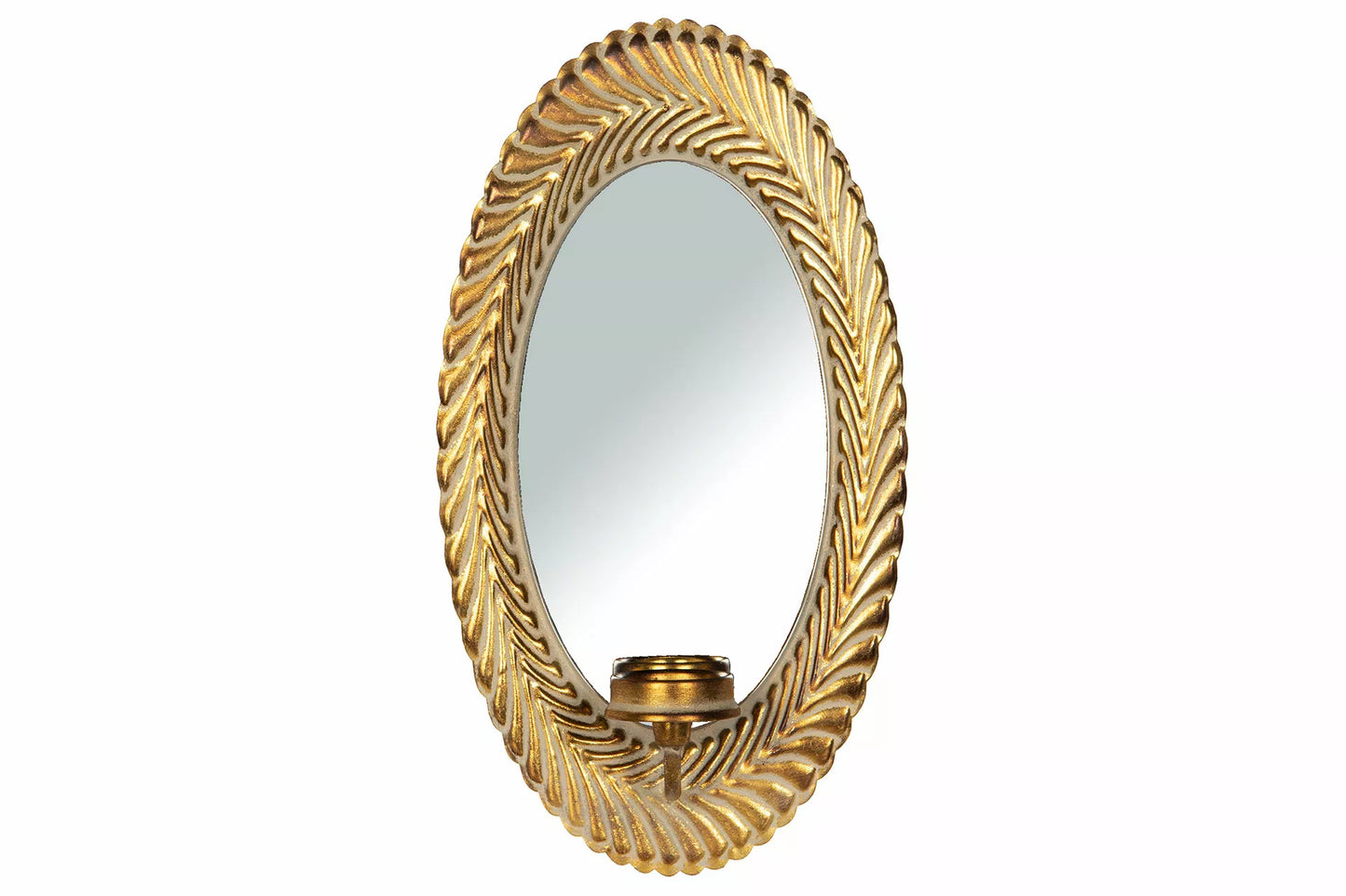 Väggljusstake Spegellampett Cilia Guld 25x10x46cm I lager: Vecka 7