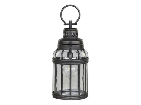 Ljuslykta Stallykta Batteridriven timer large antikkol H43.5/D17 cm