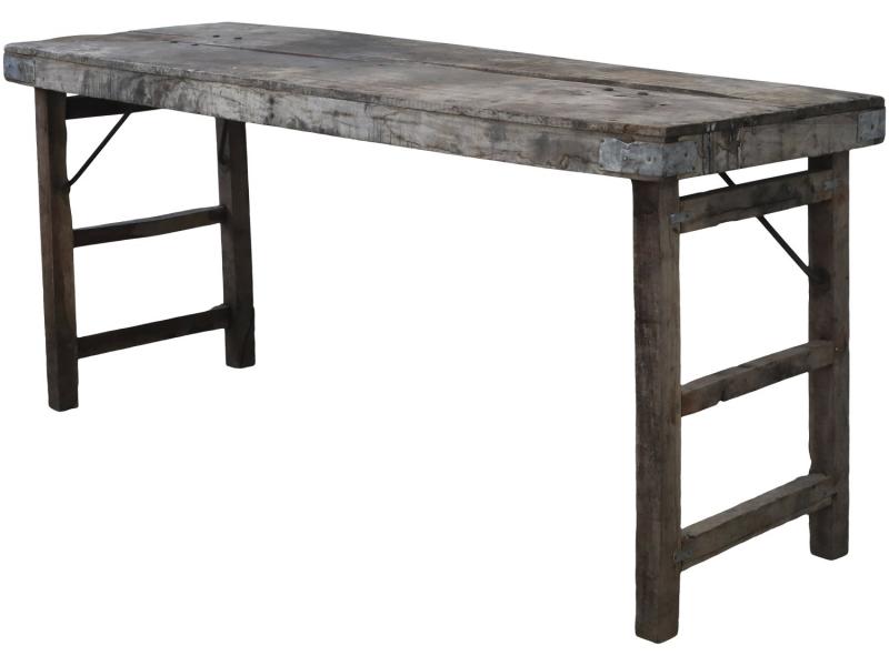 Matbord Gammal Träbord H67 / L150 / B50 cm natur drop