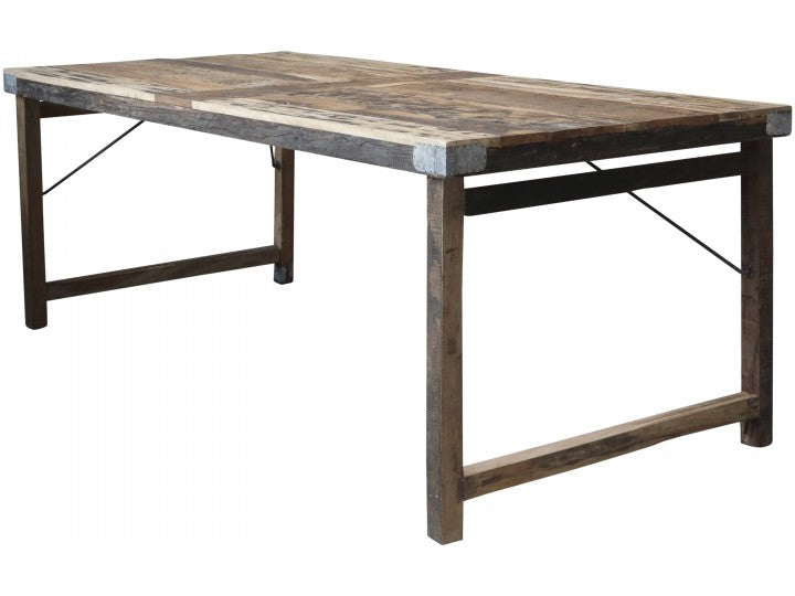 Matbord Gammal Träbord H78 / L200 / W100 cm natur drop