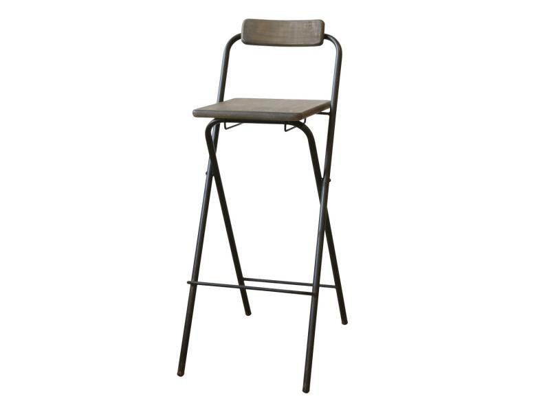 Barstol Factory 2-pack H95 / L38 / B48 cm antik kul
