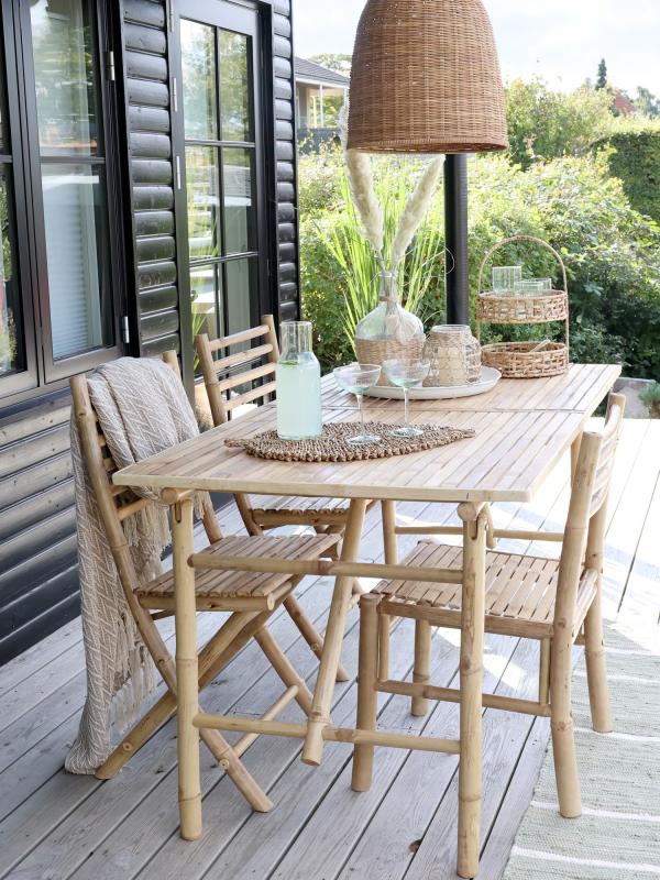 Matbord Lyon bambu H76/L150/B80 cm natur drop