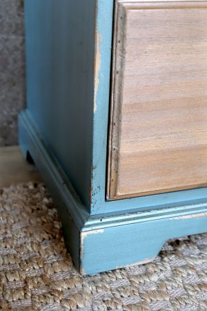 Byrå med 16 lådor H107,5/L67,5/B34 cm antik opal
