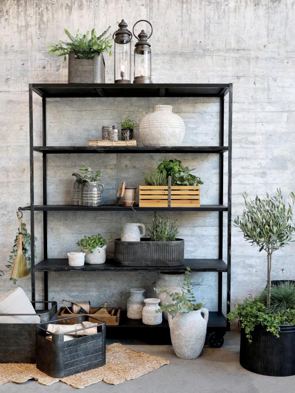 Dekorativ Låda Äppellåda med handtag H20,5 / L40 / B25 cm natur