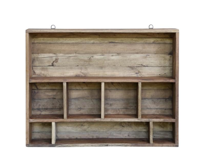 Vägghylla Grimaud H55/L70/B12 cm natur