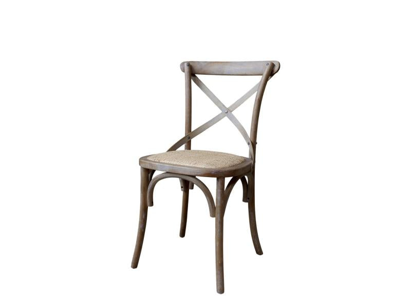 Stol Matstol 2-pack med flätad sits H89/L55/B51 cm natur drop