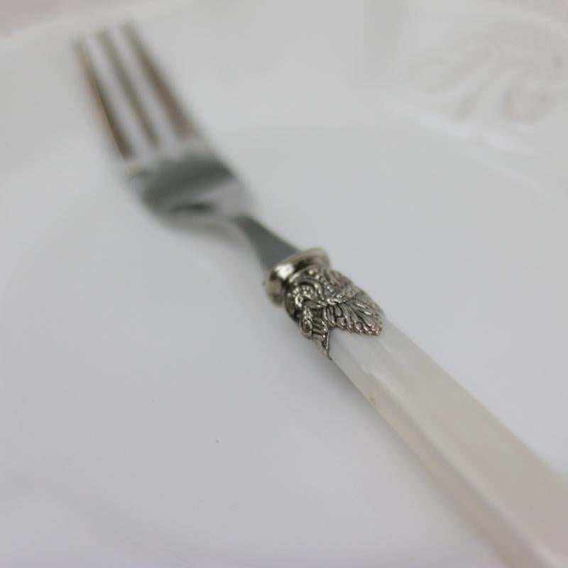 Bestick Linas Tårtgaffel 12 st - antik pärlemovit