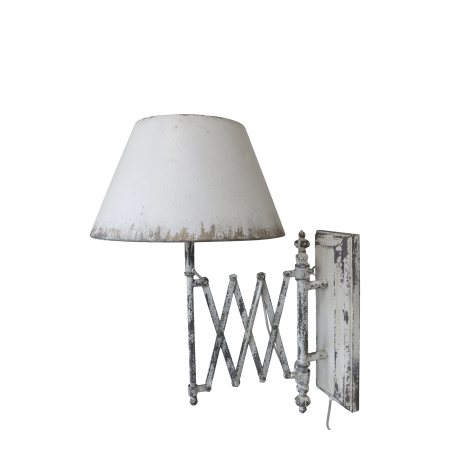 Vägglampa H56/L38/B63 cm antikcreme