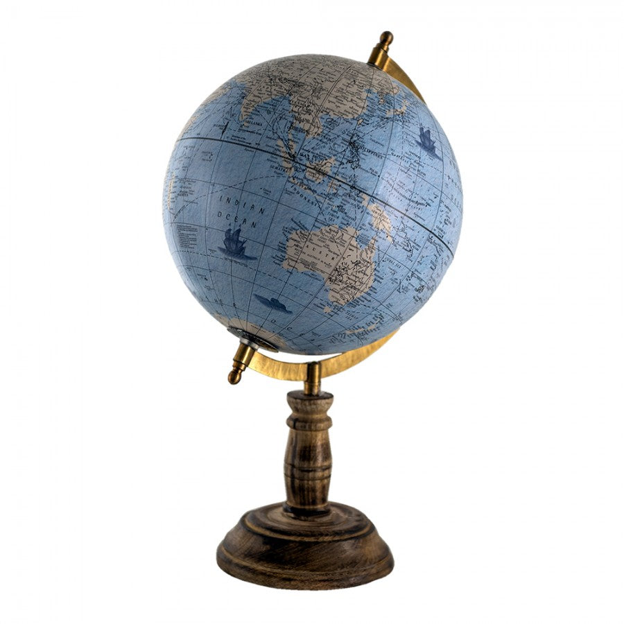 Dekoration Globus Globe Blå, Grå, Beige 22x22x37 cm