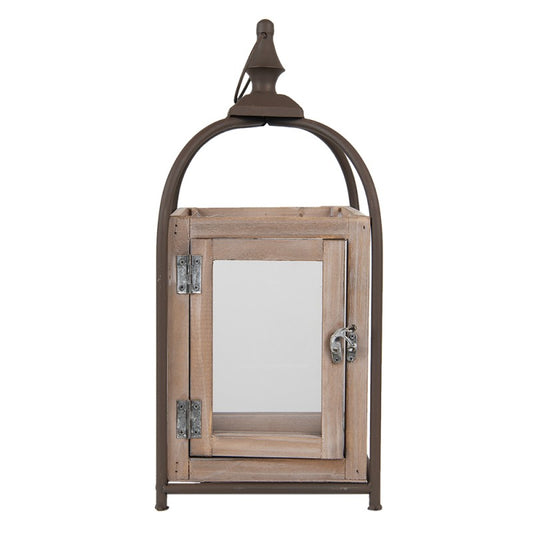 Ljuslykta Brun 19x19x46 cm