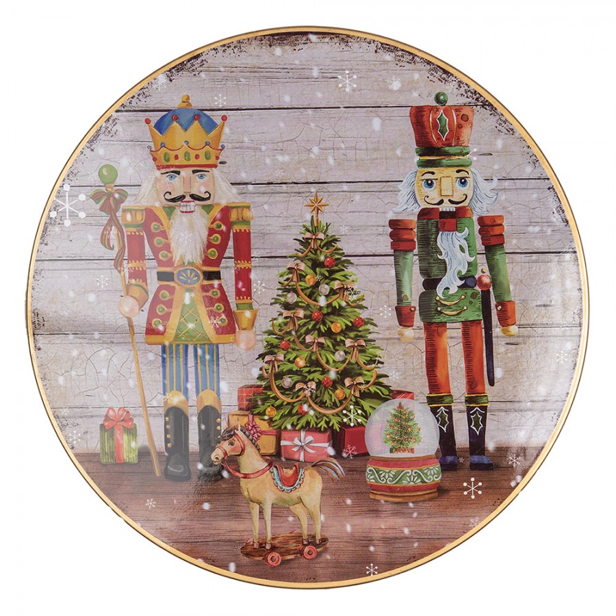 Juldekoration Inomhus Tårtställ Röd Flerfärgad Ø 33x14 cm