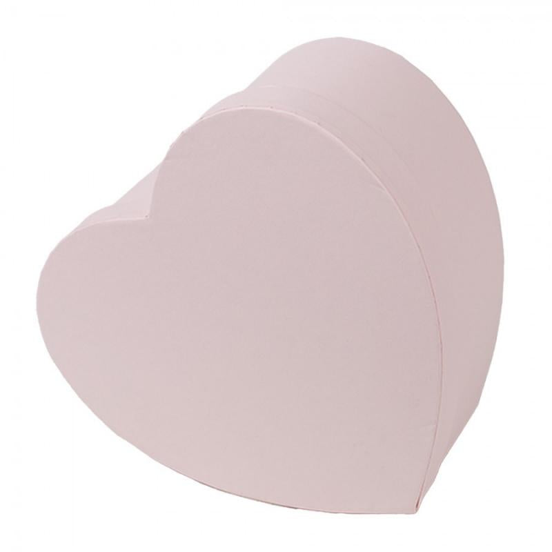 Förvaringslåda 3-pack 28x26x14 cm Rosa Kartong Hjärtformad