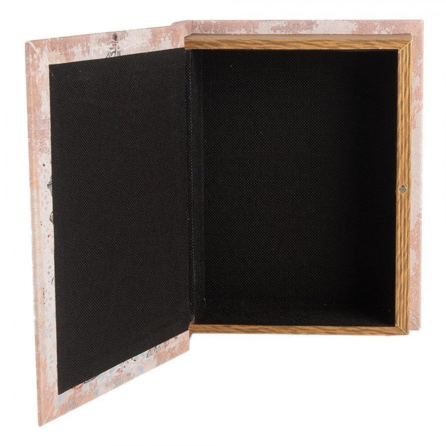 Dekoration Boklåda Set med 3 böcker 27 /22 /17 cm Beige Wood