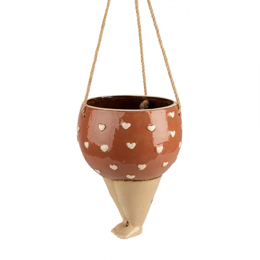 Blomkruka Inuti Rosa Beige 17x15x20 cm