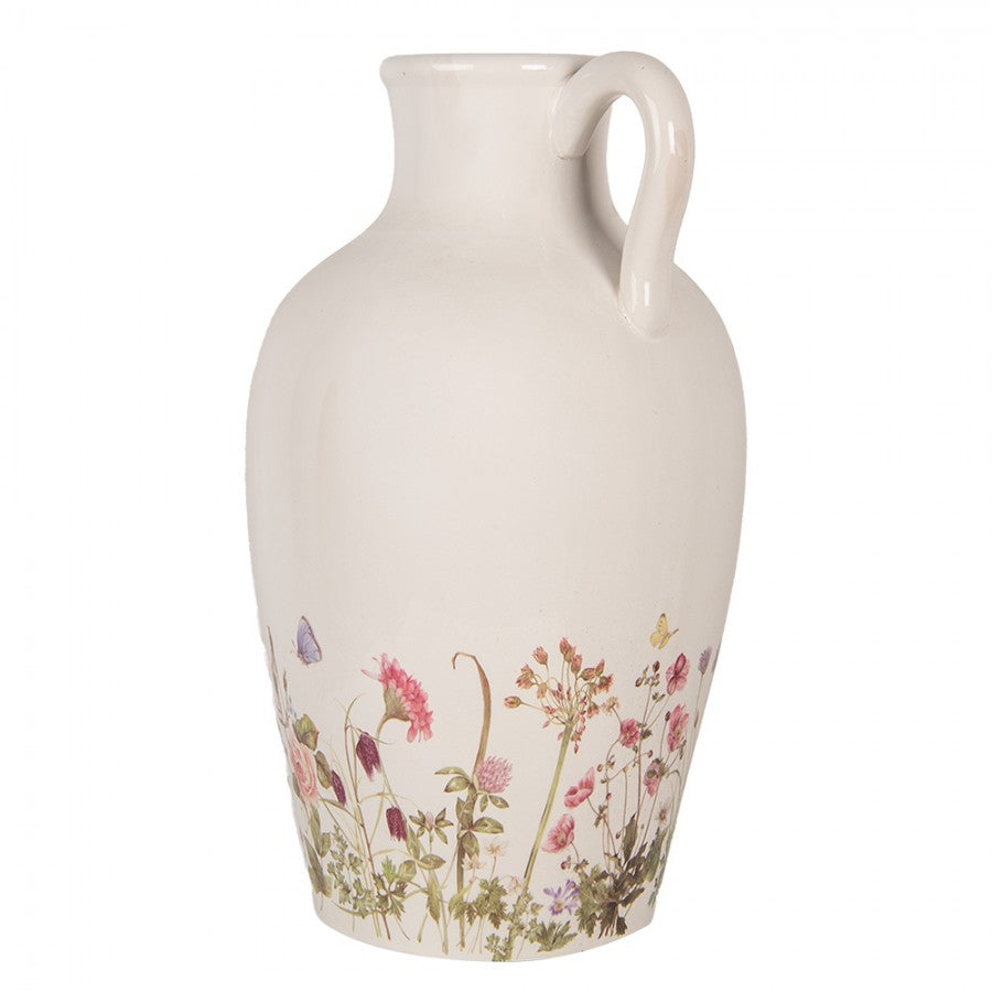 Dekorativ Vas Ø 30x50 cm Beige Rosa