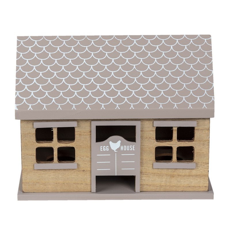 Påskdekoration Äggskåp Hus Brun 23x13x18 cm