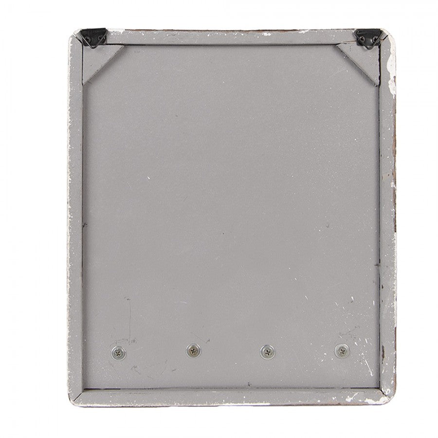 Hallmöbel Nyckelställ 22x5x25 cm Beige Trä Metall