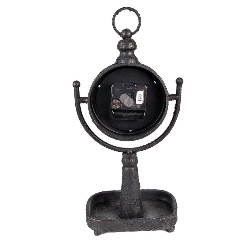 Bordsklocka Svart, Vit 15x11x34 cm / 1xAA