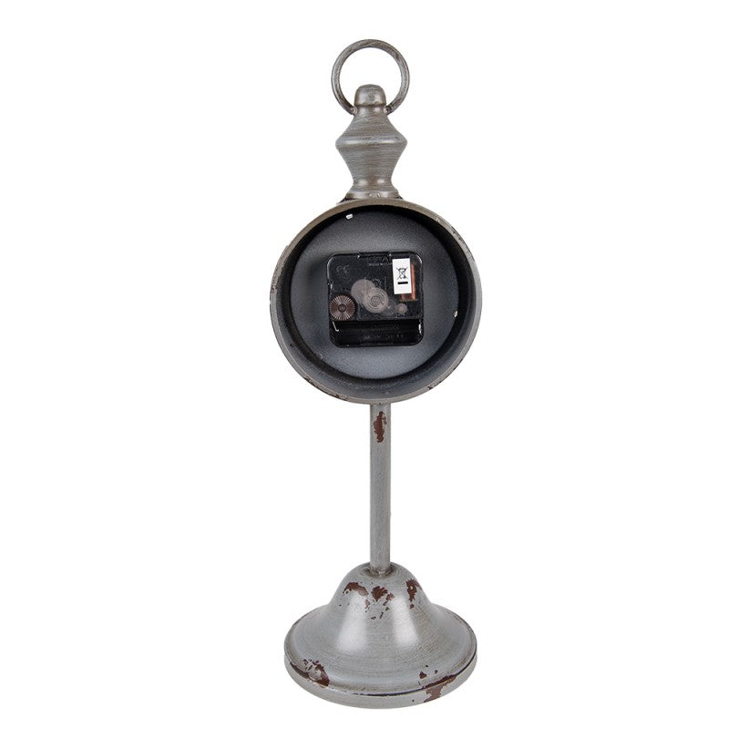 Bordsklocka Grå, Vit 12x12x38 cm / 1xAA