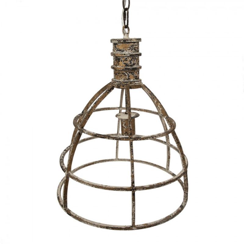 Taklampa Pendellampa Ø 39x47 cm Beige metall Matbordslampa