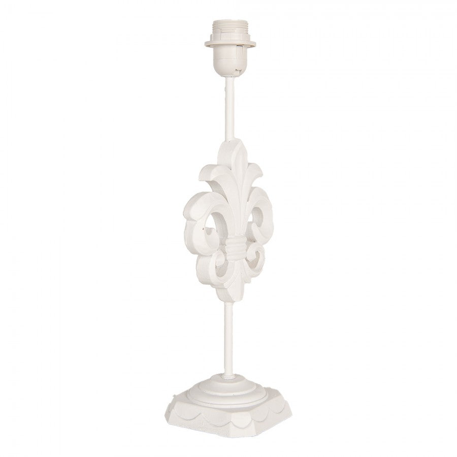 Bordslampa Lampfot Lilja 17x13x44 cm Vit trä