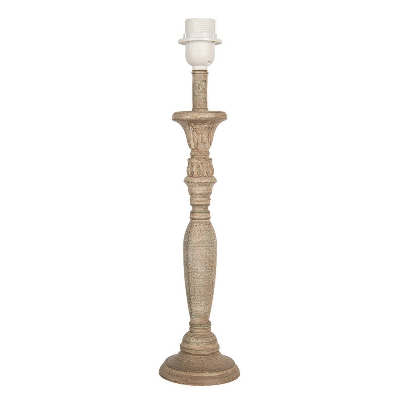 Bordslampa Lampfot Ø 11x46 cm Brunt trä