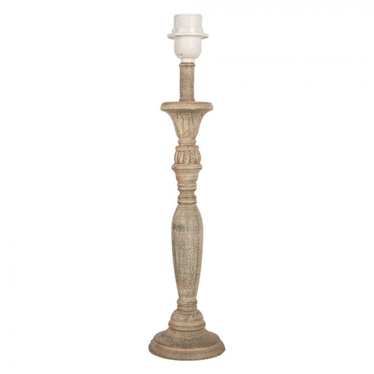 Bordslampa Lampfot Ø 11x46 cm Brunt trä