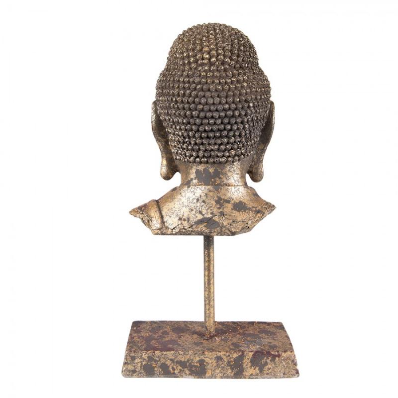 Dekoration Buddha 13x9x25 Cm Gyllene färg Polyresin