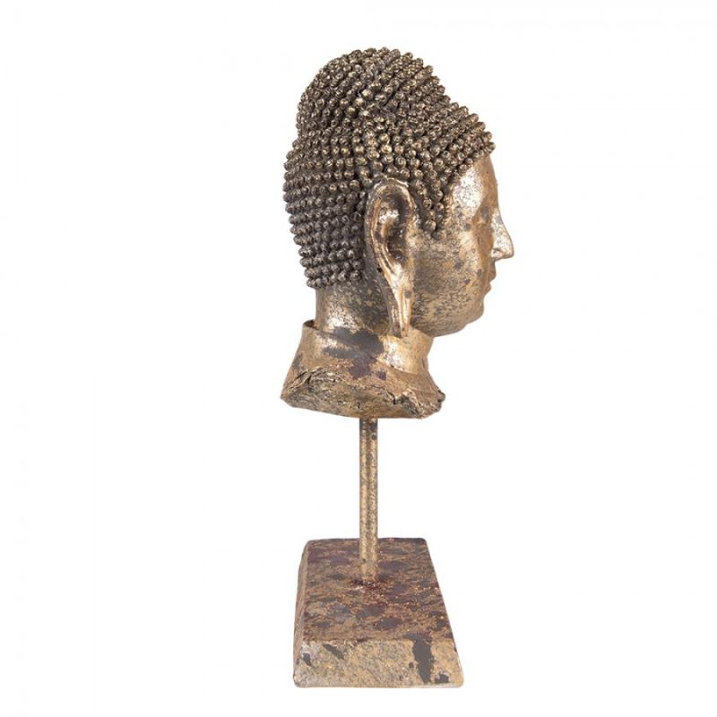 Dekoration Buddha 13x9x25 Cm Gyllene färg Polyresin