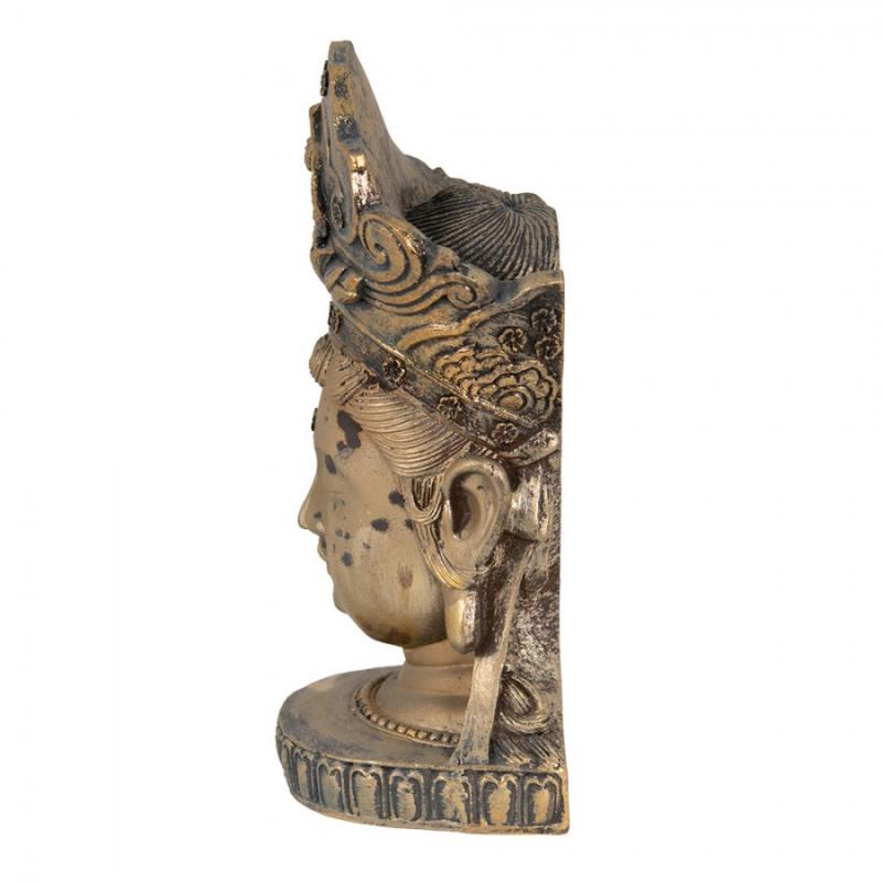 Dekoration Buddha 11x9x22 Cm Guldfärgad Polyresin
