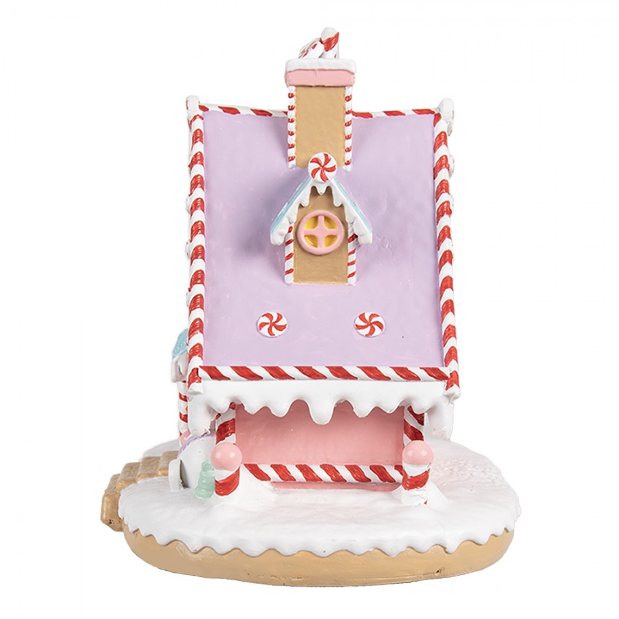 Juldekoration Inomhus hus Rosa Lila 16x13x15 cm