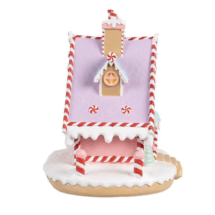 Juldekoration Inomhus hus Rosa Lila 16x13x15 cm