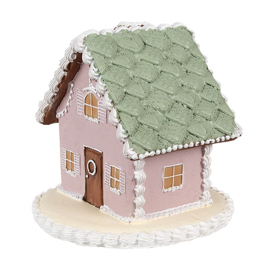 Juldekoration Inomhus hus Rosa 13x13x12 cm