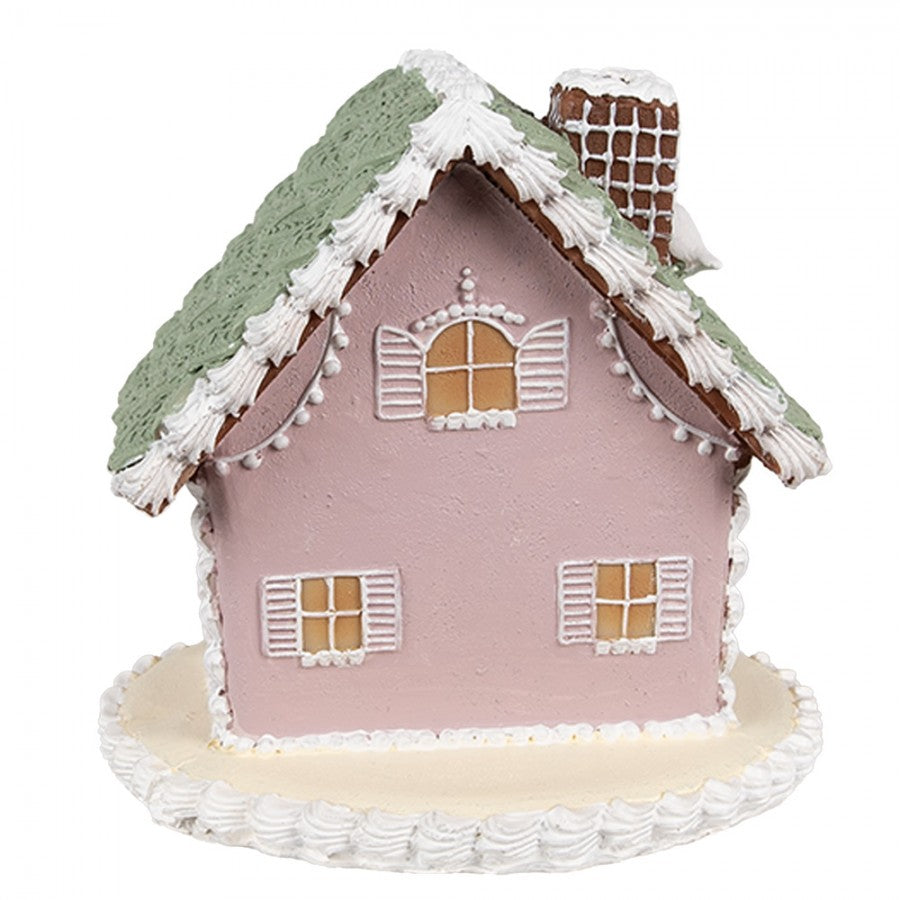 Juldekoration Inomhus hus Rosa 13x13x12 cm