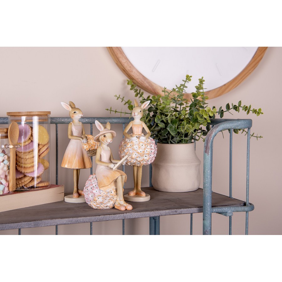 Påskdekoration Kanin 10x9x17 cm Beige