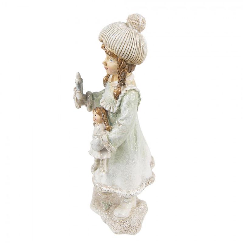 Juldekoration Inomhus Barn 19 Cm Beige Grön Polyresin