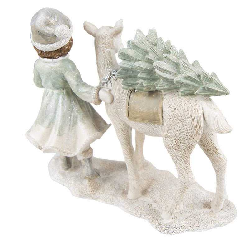 Juldekoration Inomhus Barn 18 cm Vit Polyresin