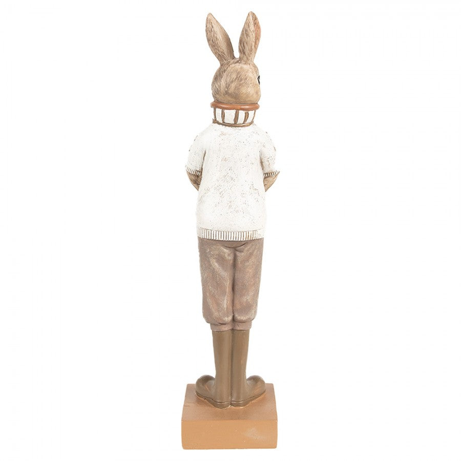 Påskdekoration Kanin 28 Cm Brun Beige Polyresin