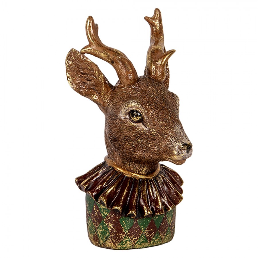 Dekoration statyett Rådjur 13x11x22 cm Brun