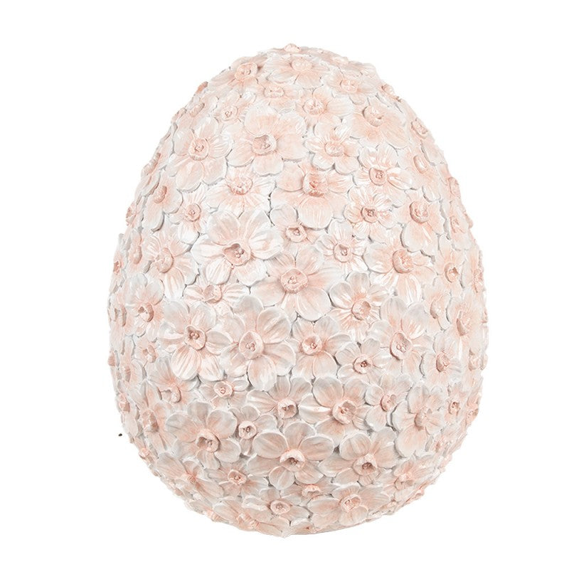 Påskdekoration Ägg 22x22x27 cm Röda Svarta blommor