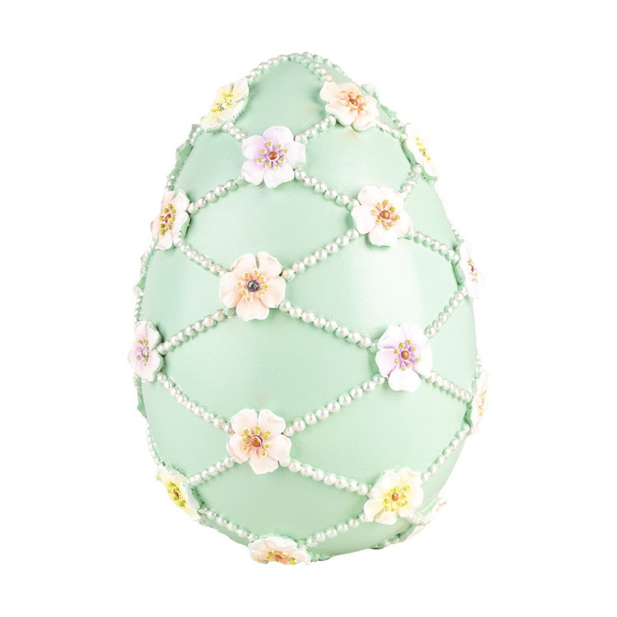Påskdekoration figur Ägg Ø 16x21 cm Grön