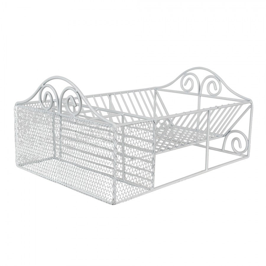 Redskapställ Kök Diskställ 40x27x18 Cm Vit järn