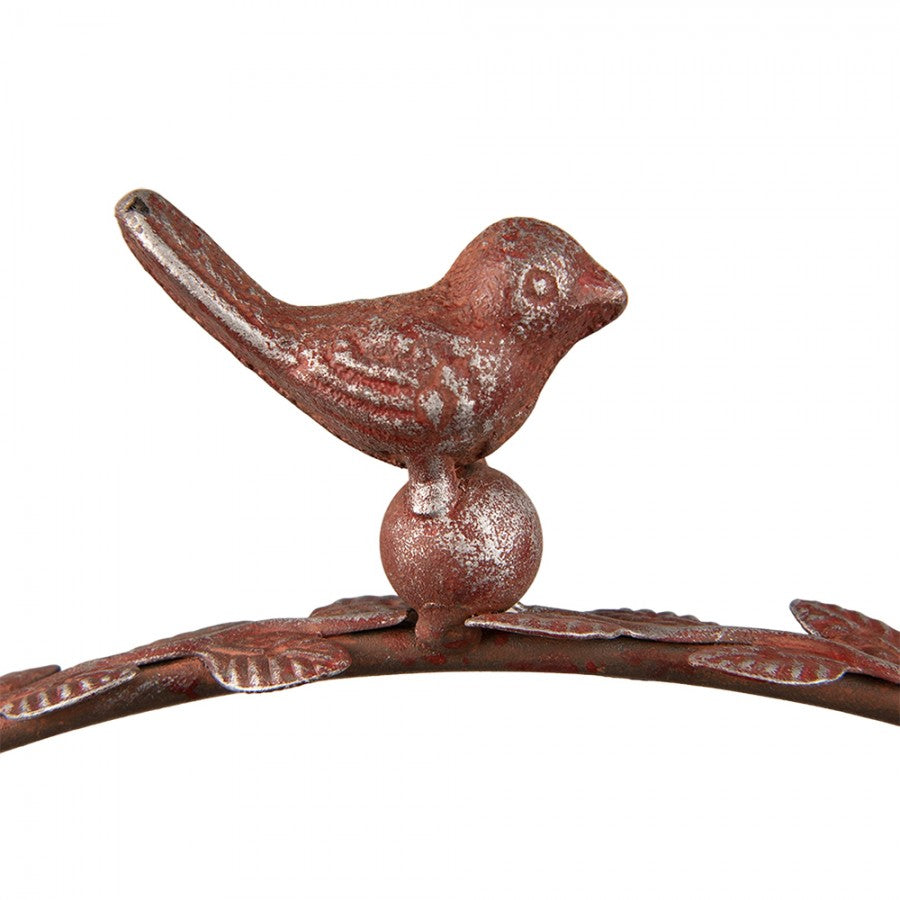 Fågelbad 35x27x30 Cm Rött järn