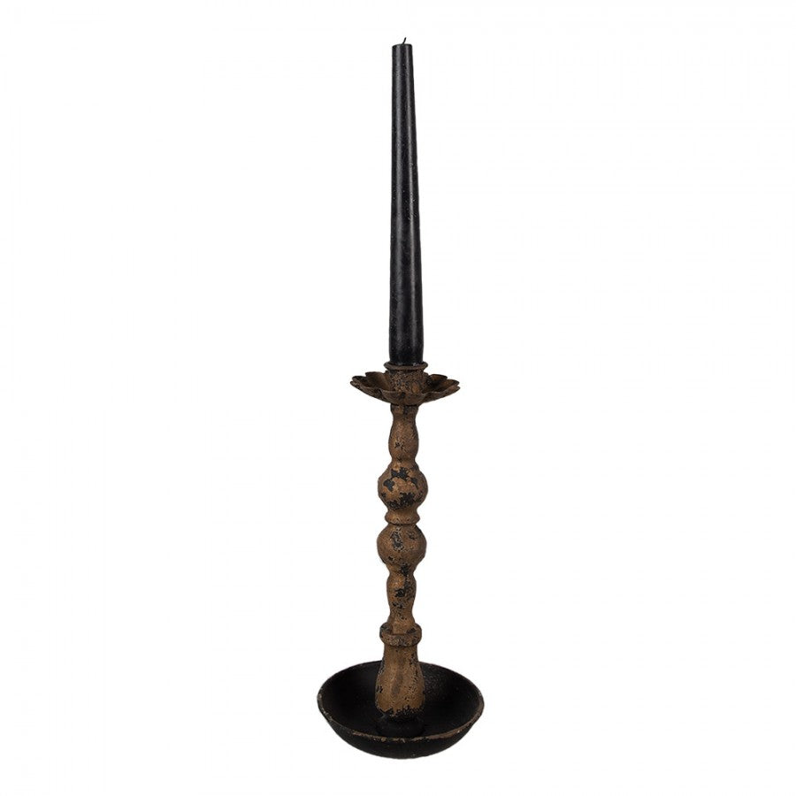 Ljusstake Svart Ø 11x25 cm
