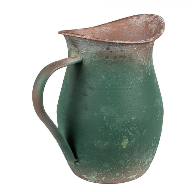 Dekorativ Kanna Grön Metall (B/D/H) 19x13x19 cm